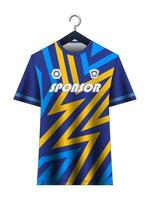 fotboll jersey attrapp för fotboll klubb. vektor sublimering sporter kläder design. enhetlig främre se mallar fotboll jersey. jersey design idéer.