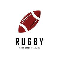 Rugby Logo Vektor Symbol Illustration Design