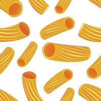 sömlös mönster med annorlunda typer av pasta. sömlös mönster med pasta. mat mönster. pasta bakgrund. mat bakgrund. kök vibrerande design. färgrik vektor illustration