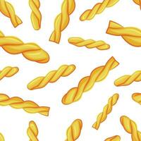 sömlös mönster med annorlunda typer av pasta. sömlös mönster med pasta. mat mönster. pasta bakgrund. mat bakgrund. kök vibrerande design. färgrik vektor illustration
