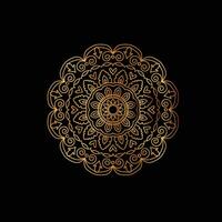 luxuriöses goldenes Mandala-Design vektor