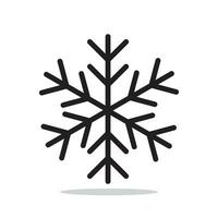 Schneeflocke Winter isoliert Symbol Vektor Illustration.