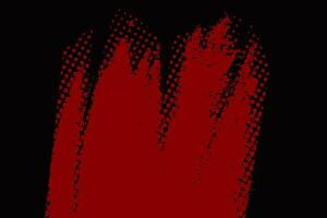 röd och svart abstrakt halvton bakgrund. borsta stroke grunge bakgrund. komisk bok prickad pop- konst design vektor