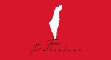 fri palestina design med palestinsk flagga. design element, affischer, banderoller vektor