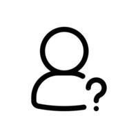 anonym ikon i trendig översikt stil isolerat på vit bakgrund. anonym silhuett symbol för din hemsida design, logotyp, app, ui. vektor illustration, eps10.