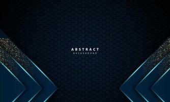 3D abstrakter hellblauer Sechseck-Vektor-Illustrationshintergrund vektor