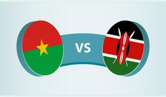 Burkina faso mot kenya, team sporter konkurrens begrepp. vektor