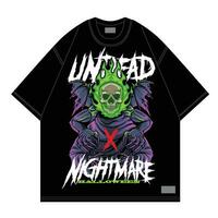 unheimlich Monster- Halloween Design Strassenmode Stil vektor