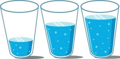 Vektor Wasser Brille Illustration