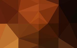 mörk orange vektor abstrakt polygonal layout.