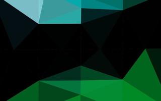 polygonaler Hintergrund des dunkelblauen, grünen Vektors. vektor