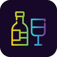 Wein kreatives Icon-Design vektor