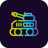 Tank kreatives Icon-Design vektor