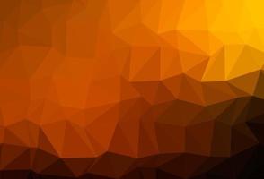 dunkelgelbe, orangefarbene Vektor-Low-Poly-Textur. vektor
