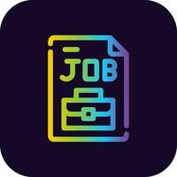 Job kreatives Icon-Design vektor