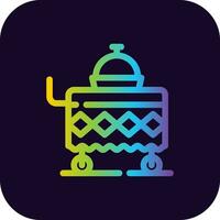 Food Cart kreatives Icon-Design vektor