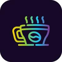 Kaffee kreatives Icon-Design vektor