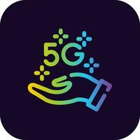 5g kreatives Icon-Design vektor