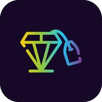 Diamant kreatives Icon-Design vektor