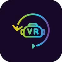 virtuell verklighet kreativ ikon design vektor