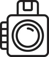 kamera fotografi ikon symbol bild vektor. illustration av multimedia fotografisk lins grapich design bilder vektor