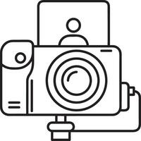 kamera fotografi ikon symbol vektor bild. illustration av multimedia fotografisk lins grafisk design bild