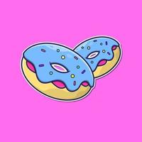 Donuts auf Rosa vektor
