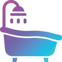 Badewanne-Vektor-Icon-Design-Illustration vektor