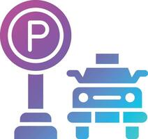 Parkplatz-Vektor-Icon-Design-Illustration vektor