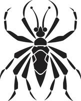 konstnärlig insekt ikon insekt elegans i vektor