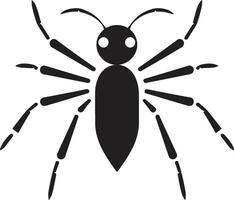 Vektor Fehler Silhouette stilisiert Stock Insekt Logo