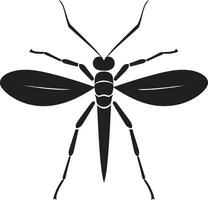 kompliziert Insekt Logo stilvoll Stock Insekt Kunst vektor