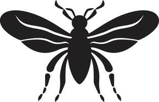 insekt krigsherre logotyp geting bevingad suverän vektor