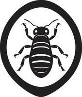 termit silhuett invasion minimalistisk insekt illustration vektor