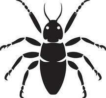Samt Termite Symbol geisterhaft Insekt Logo vektor