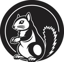 kosmisch Eichhörnchen Emblem Schattenspiel Eichhörnchen Logo vektor