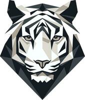 herumstreifen Tiger Majestät nachtaktiv katzenartig Symbol vektor