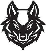 Mondschein Wolf Ikonographie gestreift Majestät Logo vektor