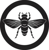 kriechend Krankheit Emblem Insekt Vektor von Untergang