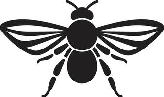 svartvit sjukdom bärare insekt bäras hot logotyp vektor