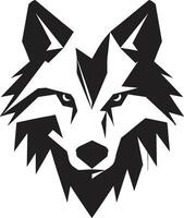 majestätisch Wolf Profil schwarz Wolf brüllen Abzeichen vektor