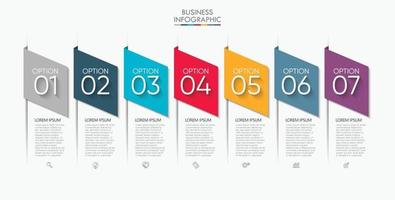 Infografik-Vorlage zur Visualisierung von Geschäftsdaten vektor