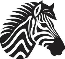 zebror elegant Ränder bricka smyg svart och vit promenad vektor