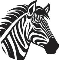 enfärgad zebror lugn skönhet graciös vildmark insignier vektor