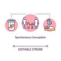 Symbol für das Konzept der spontanen Empfängnis vektor