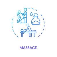 massage koncept ikon vektor