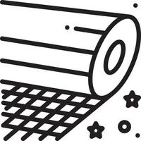 Liniensymbol für Glasfaser vektor