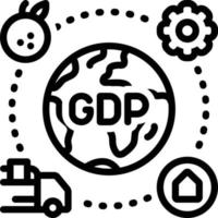 Liniensymbol für gdp vektor