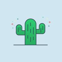 kaktus växt vektor ikon illustration