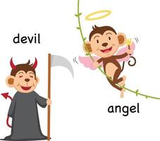 motsatta ord djävulen och ängeln vektor